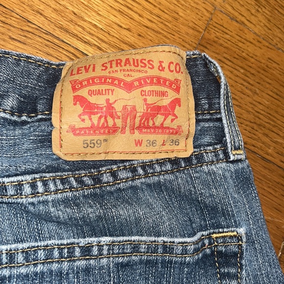 559™ RELAXED STRAIGHT LEVI’S® FLEX MEN'S JEANS size 36/36 medium wash - Picture 5 of 10